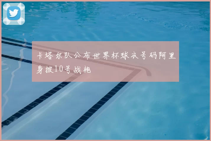 卡塔尔队公布世界杯球衣号码阿里身披10号战袍